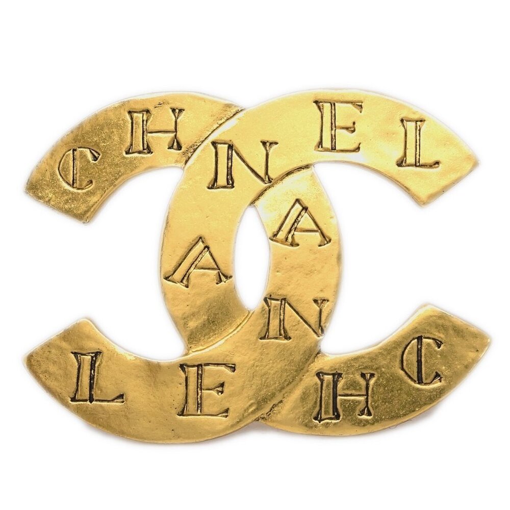 Chanel CC Brooch Pin Gold 99A 132943